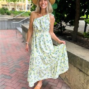 NWOT Maxi One Shoulder Dress
